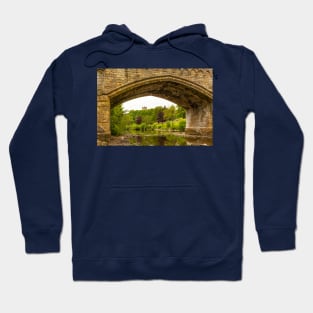 Richmond Castle, Yorkshire Dales, UK, Under Mercury Bridge Hoodie